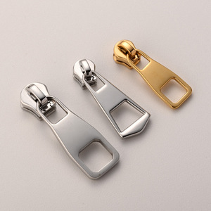 Tête de fermeture éclair en acier inoxydable de haute qualité pour vêtements et bagages, accessoires imperméables et résistants à l'usure, modèle tête de locomotive, tirette - Product Image 1