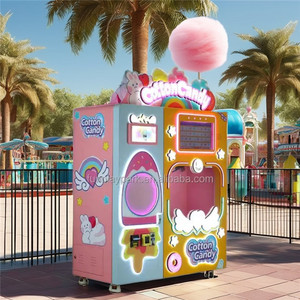Custom Fully Automatic Commercial <strong>Sugar</strong> Maker New Electric <strong>Cotton</strong> <strong>Candy</strong> Vending Machine - Product Image 4