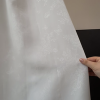 Cortina translúcida de jacquard floral con diseño de mariposas francesas, directa de fábrica, que filtra la luz y ofrece privacidad, para dormitorio o sala de estar.
