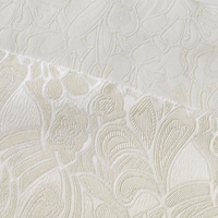 Tissu Jacquard Extensible Bio en Soie et Rayonne 25mm, Motif Uni, Résistant aux Taches, Poids Moyen, Idéal pour Robes et Costumes