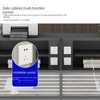 Escritorio de oficina para dos personas comercial moderno, cubículo de ordenador de madera extensible, estación de trabajo