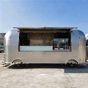 Carrito de Comida Móvil Multifuncional Comercial de Acero Inoxidable con 4 Ruedas para Desayuno, Refrigerios, Helados, Té con Leche y Café - Product Image 5