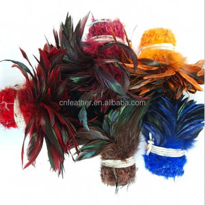 Plumas <span class=keywords><strong>de</strong></span> Gallo Naturales y Teñidas al por Mayor Directo <span class=keywords><strong>de</strong></span> Fábrica, para Prendas, Vestimenta y Adornos Coloridos DIY - Product Image 6