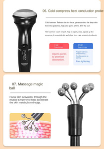 Appareil d'hydrodermabrasion haute fréquence avec petites bulles et injection d'oxygène pour un nettoyage en profondeur et l'élimination des points noirs, prise UK - Product Image 3