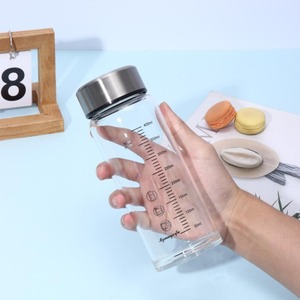 Botellas de <span class=keywords><strong>Agua</strong></span> Deportivas Portátiles de 350 ml, 500 ml y 1000 ml con Tapa de Acero Inoxidable y Marcador de Tiempo <span class=keywords><strong>para</strong></span> Beber - Product Image 2