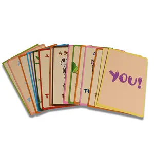Custom Printing Table Children Educational Flash Cards Playing Cards