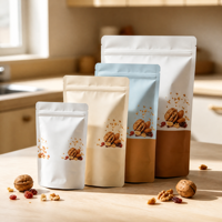 Sachets Doypack pour Noix et Fruits Secs, Imprimés Personnalisés, Refermables avec Fermeture Éclair, Sachets Alimentaires en Feuille d'Aluminium pour Snacks