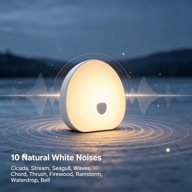 High Quality Smart Home Baby White Noise Machine with Night Light USB Rechargeable Sleep Sound Machine Relaxation for Baby