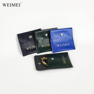 WEIMEI Jewelry Necklace <b>Gift</b> <b>Box</b> Custom Logo Ring <b>Earring</b> Necklace Bracelet Jewelry Pouch - Product Image 5
