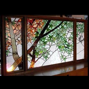 Ventanas de Vidrio Emplomado para Iglesias y Edificios |   Ventana y Puerta de Vidrio Tiffany Personalizadas con Diseño de Árbol Panorámico - Product Image 6