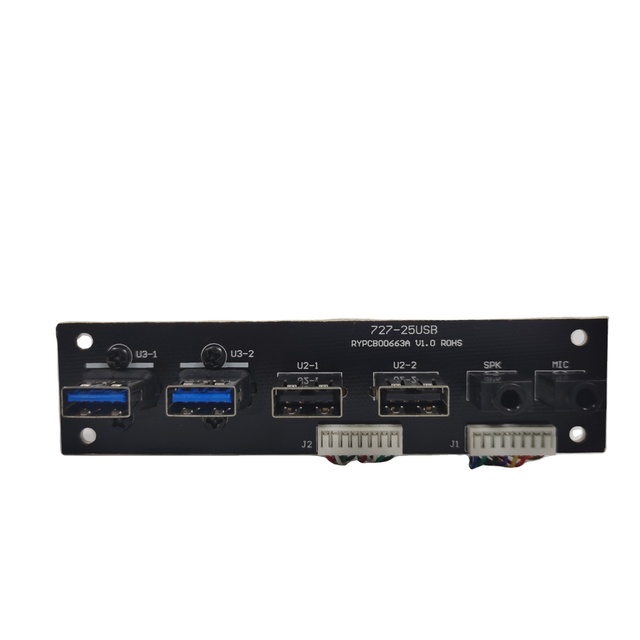 PC Case Front Panel Cable HUB USB 2.0 Switch Floppy Drives USB 3.0 Adapter Motherboard Audio Input Output for Desktop Computer