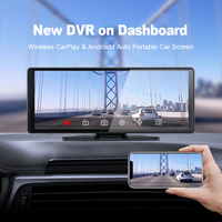 Estéreo para Auto con Pantalla Táctil IPS 4K de 9 Pulgadas, Reproductor Multimedia Universal Inalámbrico con CarPlay y Android Auto, Bluetooth 5.0 y Monitor de DVD