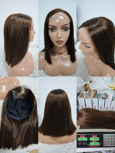 Letsfly Promotion Glueless <b>Wigs</b> 12A SDD Double Drawn C Part 5x5 Lace Closure <b>Bob</b> <b>Wigs</b> 8 10 12 14 Inch 100% Human Hair Wholesale - Product Image 4