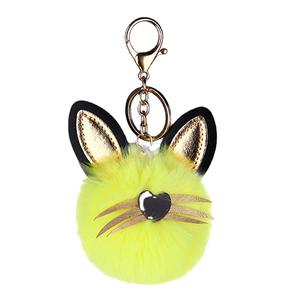 Portachiavi con puffball in vero Poms - Product Image 2