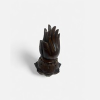 Statue bouddhiste en bois faite à la main à prix raisonnable, main de Bouddha, mains en prière, figurine, geste de la main, design traditionnel, Feng Shui
