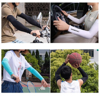 Manchons de compression sportifs personnalisables anti-UV, protection solaire respirante pour baseball et cyclisme, vente en gros