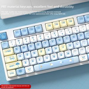Teclas con Diseño de Pronóstico del Tiempo, Perfil MOA, PBT, Sublimación de Tinta en Cinco Caras, Juego de 120 Teclas para Teclado Mecánico para Juegos Tipo MX - Product Image 3