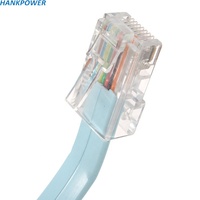 Cable Ethernet DB9 a RJ45, Cable de Red RJ45 a RS232, Cable de Consola de Interfaz de Red DB9 para Enrutador de Conmutador CISCO