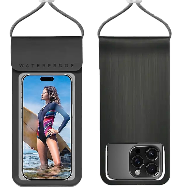 Custom Waterproof Cell Phone Pouch Case Floating Beach Universal TPU Clear Water Proof Dry Bag for Swimming Water Park Traveling