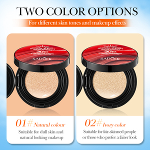 ผลิตภัณฑ์เครื่องสำอางกันแดดแบบคุชชั่น SADOER ป้องกันแสงแดด SPF30+PA+++ 2 เฉดสี  รองพื้นเนื้อครีมสีธรรมชาติ - Product Image 6
