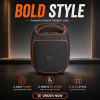 BKK / OEM 50W IPX5 Enceinte portable avec microphone intégré, batterie rechargeable USB et lumière LED RGB pour fêtes en extérieur