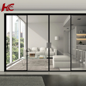 Nouveau produit tendance à <span class=keywords><strong>prix</strong></span> abordable : Portes coulissantes de salle de bain modernes en verre double vitrage, résistantes au vent, pour chambre à coucher. - Product Image 1