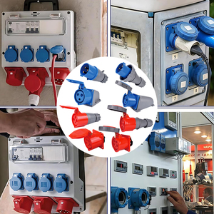 Connecteur d'alimentation industriel ODM 4 broches 32A, prise <span class=keywords><strong>de</strong></span> type Y avec adaptateur répartiteur étanche IP44, CE RoHS pour la construction - Product Image 4