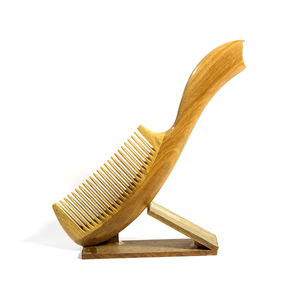 Green Sandalwood Large Hair <b>Comb</b> <b>Wide</b> Tooth For Home Use Massage And Styling - Product Image 5