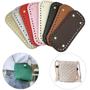 DIY Handwoven Cross Pattern Bag Base 22*10cm Oval Sewing Accessory 1mm Thickness in Stock - Product Image 3