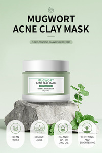 Maschera di <span class=keywords><strong>Argilla</strong></span> <span class=keywords><strong>Naturale</strong></span> alla Artemisia <span class=keywords><strong>per</strong></span> Tutti i Tipi di Pelle, Riduce l'Acne, i Punti Neri, Pulisce i Pori e Controlla <span class=keywords><strong>il</strong></span> Sebo - Product Image 5