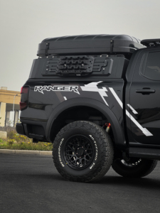 Autocollants de <span class=keywords><strong>voiture</strong></span> en vinyle personnalisés pour Ford Raptor F-150 Pickup Truck, décalcomanies, bandes de course, graphiques, décoration de carrosserie imperméable - Product Image 4