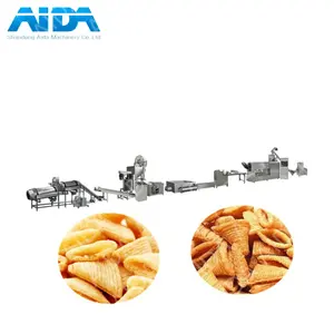 extruded 3d fried bugles snack production line flour bugles process machinery