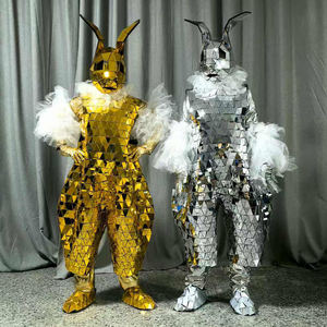 Disfraz de espejo de conejo para parque de atracciones, traje de fiesta de <span class=keywords><strong>crucero</strong></span>, suministro de fiesta temática, traje de conejo para artista callejero - Product Image 4