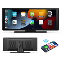 H505F Portable 10.25 pouces tableau de bord haut-parleur TV sans fil Carplay Android Auto Link DVR caméra de tableau de bord pour voitures