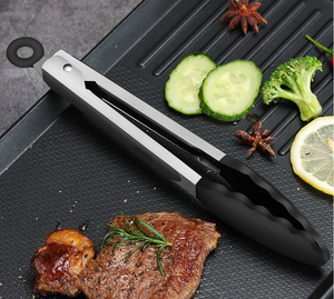 硅胶配件烤肉钳纯色厨房烹饪食物夹烘焙小工具 - Product Image 5
