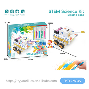 Rompecabezas 3D EPT Diy, <span class=keywords><strong>Robot</strong></span> Eléctrico de Graffiti, Rompecabezas Educativos STEM, Juguetes para Colorear, Kit de Juguetes para Niños - Product Image 6