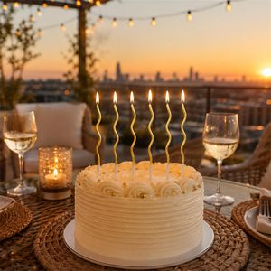 <b>Long</b> Rod Thread <b>Candle</b> for Cake Decoration for Christmas Halloween Birthday Wedding Parties Perfect Baking Cake Topper - Product Image 2