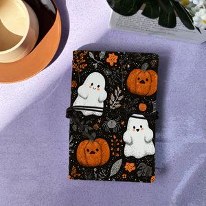 Cuaderno escolar hecho a mano A6, regalo elegante para gerentes, ideal para la coordinación de equipos y la planificación de recursosGhosts Pumpkins Spide - Product Image 1