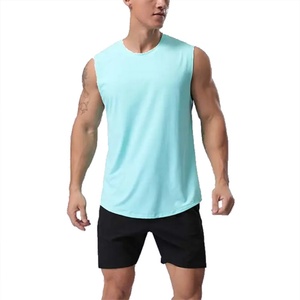 Débardeur de sport sans manches pour homme, style estival personnalisé, en coton et élasthanne, pour la course à pied - Product Image 2