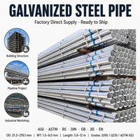 Tuyau galvanisé à prix compétitif St52 Tube en acier galvanisé S355JR S275JR St37 Q235B A53 Q345B Q215 6-12m DN20-DN300 1.5-12mm