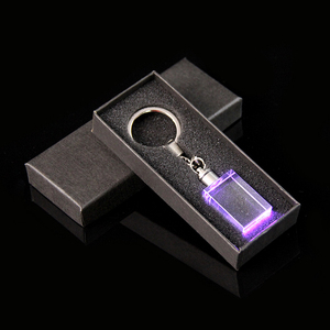 <span class=keywords><strong>Porte</strong></span>-clés LED en cristal K9 pas cher avec gravure intérieure, cube en verre transparent <span class=keywords><strong>personnalisé</strong></span> avec boîte cadeau - Product Image 5