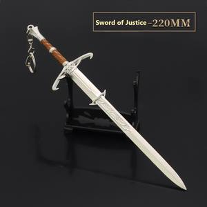 Baldgate 3 Accesorios <span class=keywords><strong>Astral</strong></span> Silver Sword Gith Yankee Longsword Baldorian Giant Killer 22cm Full Metal Toy Sword Model Baldgate - Product Image 5