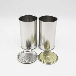 Vente en gros usine : Boîte métallique en fer blanc avec couvercles à anneau pour usage industriel chimique, impression offset, capacité 450 ml - Product Image 5