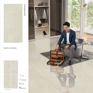 Wholesale Vistaar Trevertino Gold 800x1600mm Polished Porcelain Slab High Gloss Ceramic Glazed Tiles for Export - Product Image 2