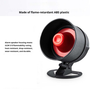 Grosir ES-38 <span class=keywords><strong>sirene</strong></span> Super <span class=keywords><strong>110</strong></span> <span class=keywords><strong>Db</strong></span> DC9-15V rumahan plastik elektronik Anti Maling bel kabel <span class=keywords><strong>Alarm</strong></span> tipe klakson tunggal enam nada - Product Image 2