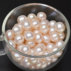ไข่มุกน้ำจืดทรงกลม 11-12 มม. รูปทรงขนมปัง ร้อยครึ่งรู สีขาว สำหรับงาน DIY ประดับตกแต่ง วัสดุธรรมชาติ - Product Image 3