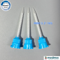 MBH 3.2-16S Sulzer Mixpac Glue Static Helical Mixer Blue Joint Aplikasi Gigi Pemotongan Injeksi Tabung PP Ujung Nosel Pencampur