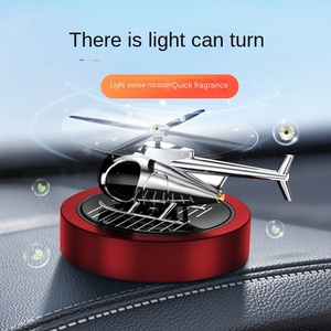 Diffuseur de parfum de voiture rotatif créatif de luxe à énergie solaire en alliage pour huiles essentielles, à placer sur la grille <span class=keywords><strong>d</strong></span>'aération - Product Image 3