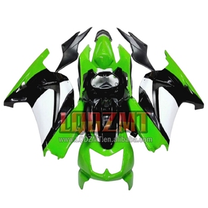 Kit d'injection pour KAWASAKI <span class=keywords><strong>NINJA</strong></span> ZX <span class=keywords><strong>250</strong></span> <span class=keywords><strong>R</strong></span> 250R ZX250R 08 09 10 11 12 26LQ.12 EX250R Vert blanc 2008 2009 <span class=keywords><strong>2010</strong></span> 2011 2012 Carénage - Product Image 1