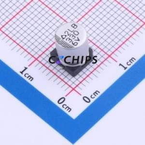 Condensador Electrolítico de Aluminio SMD BXA6.3V330M6.3*8 6.3TP, D6.3xL8mm 330uF 20% 6.3V 230mA-100kHz - Product Image 1